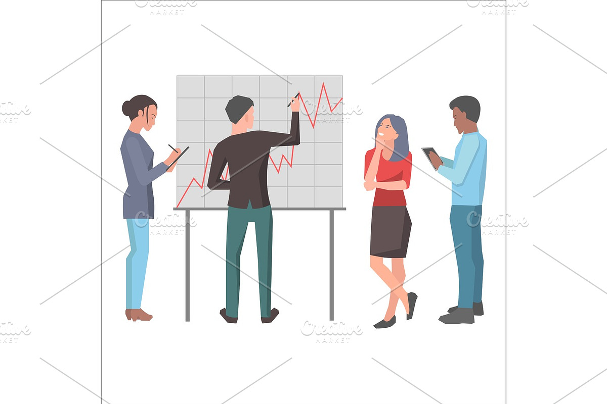 Teamwork and Startup Project Isolated Illustration in Illustrations - product preview 8