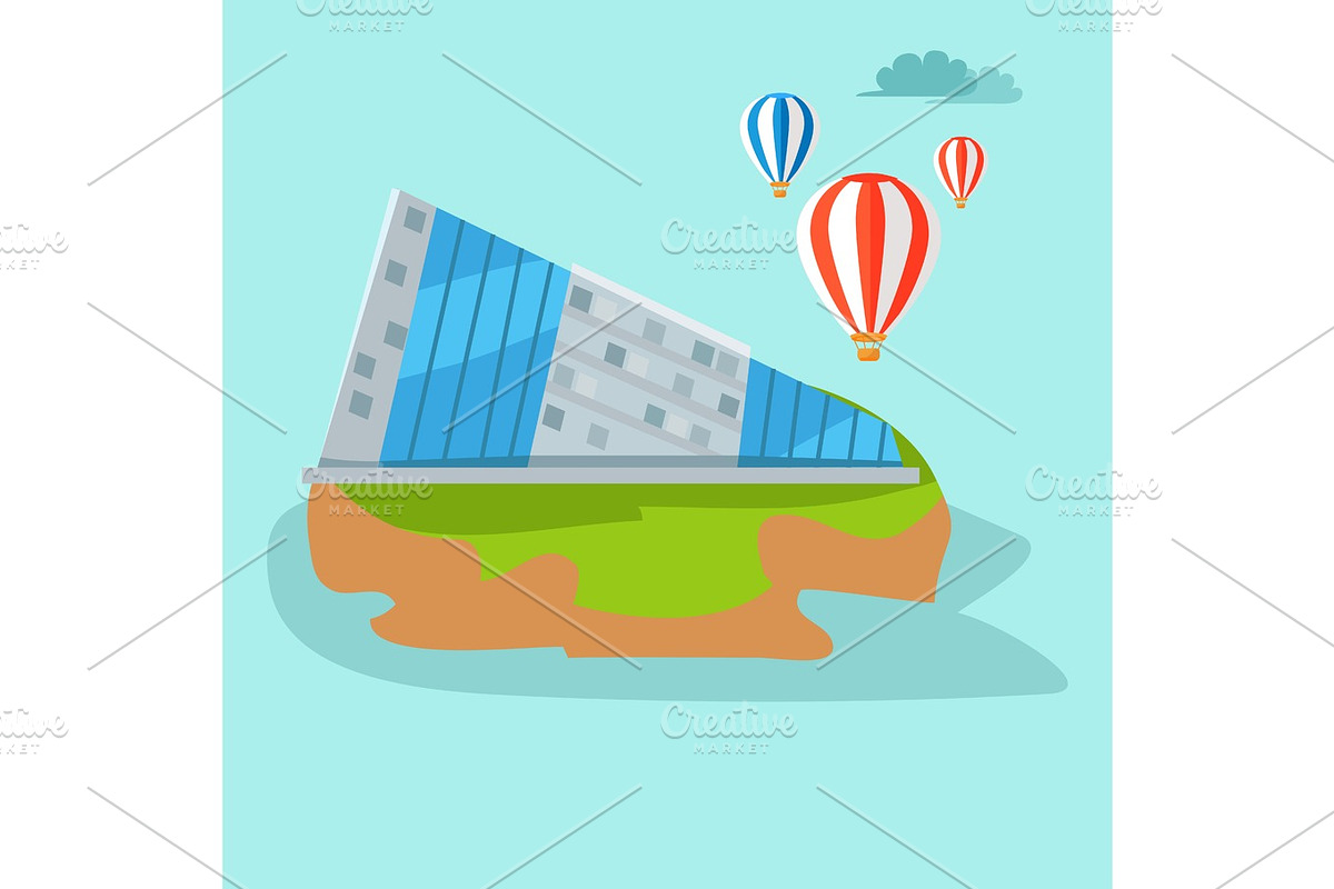 Taiwan Map with Triangular Building Illustration in Illustrations - product preview 8
