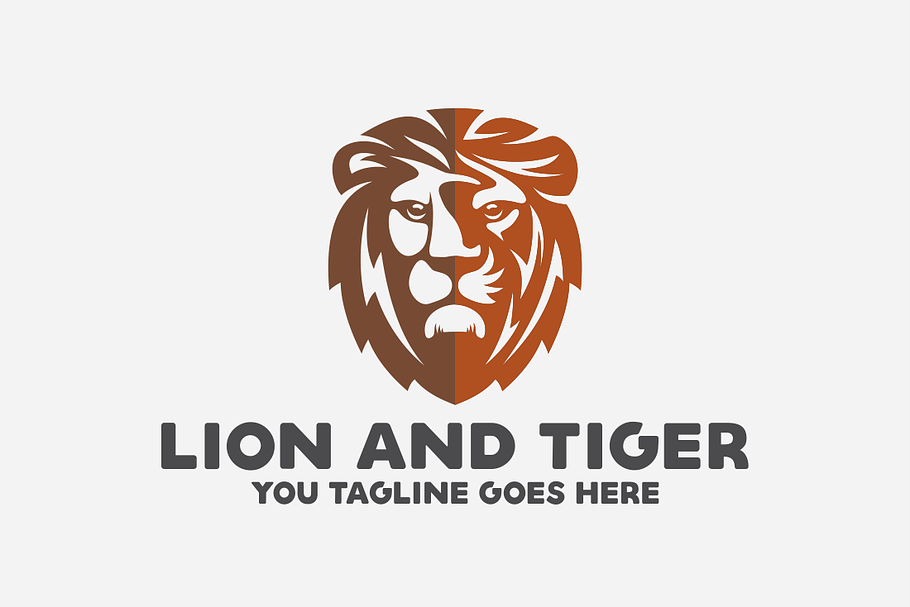Lion and Tiger in Logo Templates - product preview 8