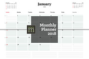 Monthly Planner 2018 (MP021-18)