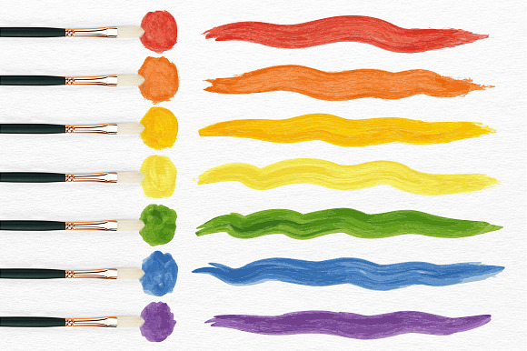 Watercolor Brushes and Shapes in Photoshop Brushes - product preview 6