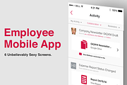 Employee Mobile App Screens