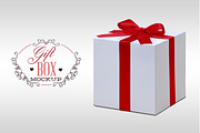 Photorealistic Gift Box Mockup