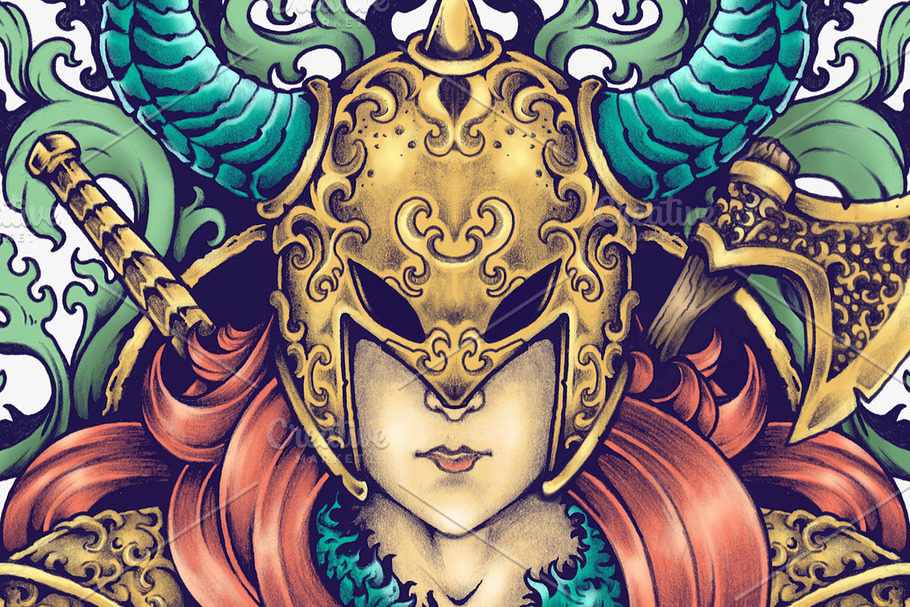 Warrior Goddess in Illustrations - product preview 8