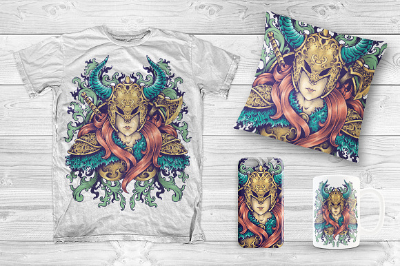 Warrior Goddess in Illustrations - product preview 1