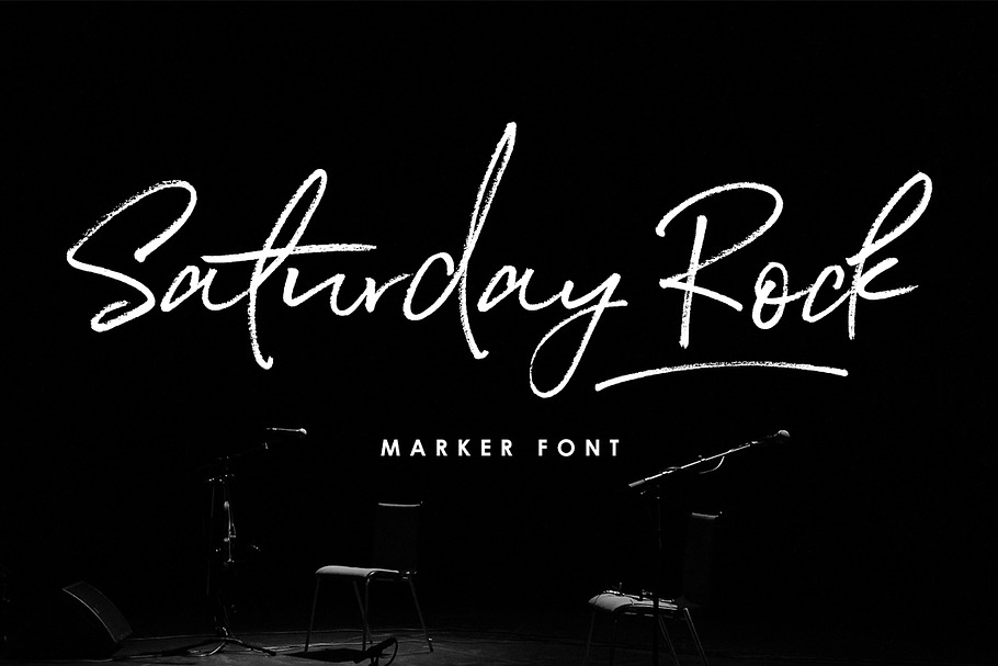Saturday Rock Font in Script Fonts - product preview 8