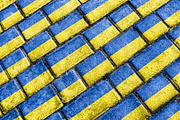 Ukraine Flag Urban Grunge Pattern