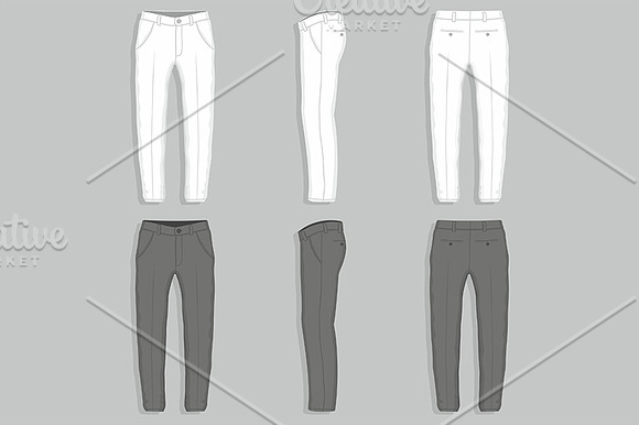 Men's pants in Illustrations - product preview 3