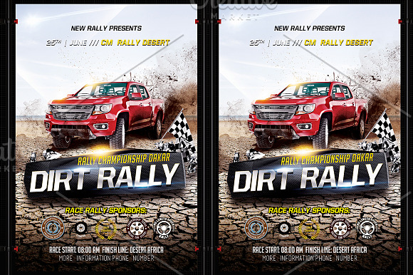 Dirt Rally in Flyer Templates - product preview 3
