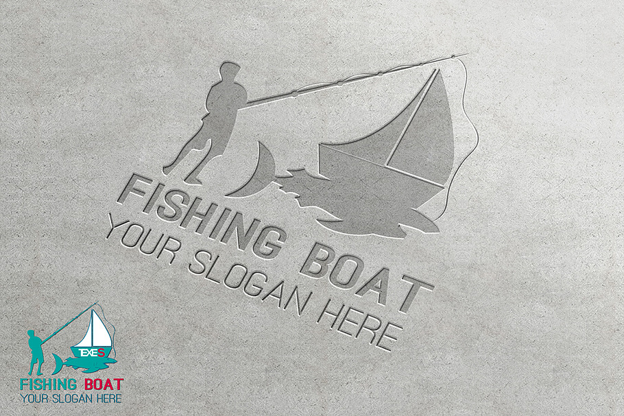 Fishing Boat Logo in Logo Templates - product preview 8