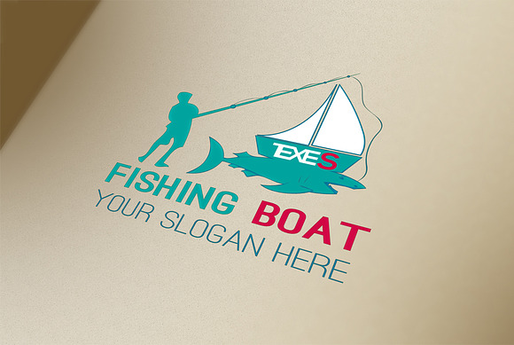Fishing Boat Logo in Logo Templates - product preview 1