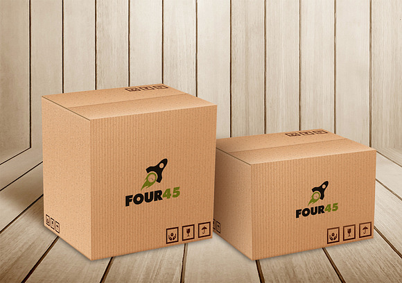Four45 Delivery Logo in Logo Templates - product preview 2