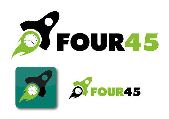 Four45 Delivery Logo in Logo Templates - product preview 4