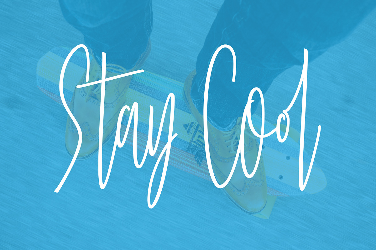 Stay Cool in Script Fonts - product preview 8