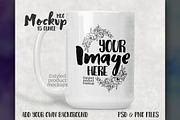15oz White Mug Mockup