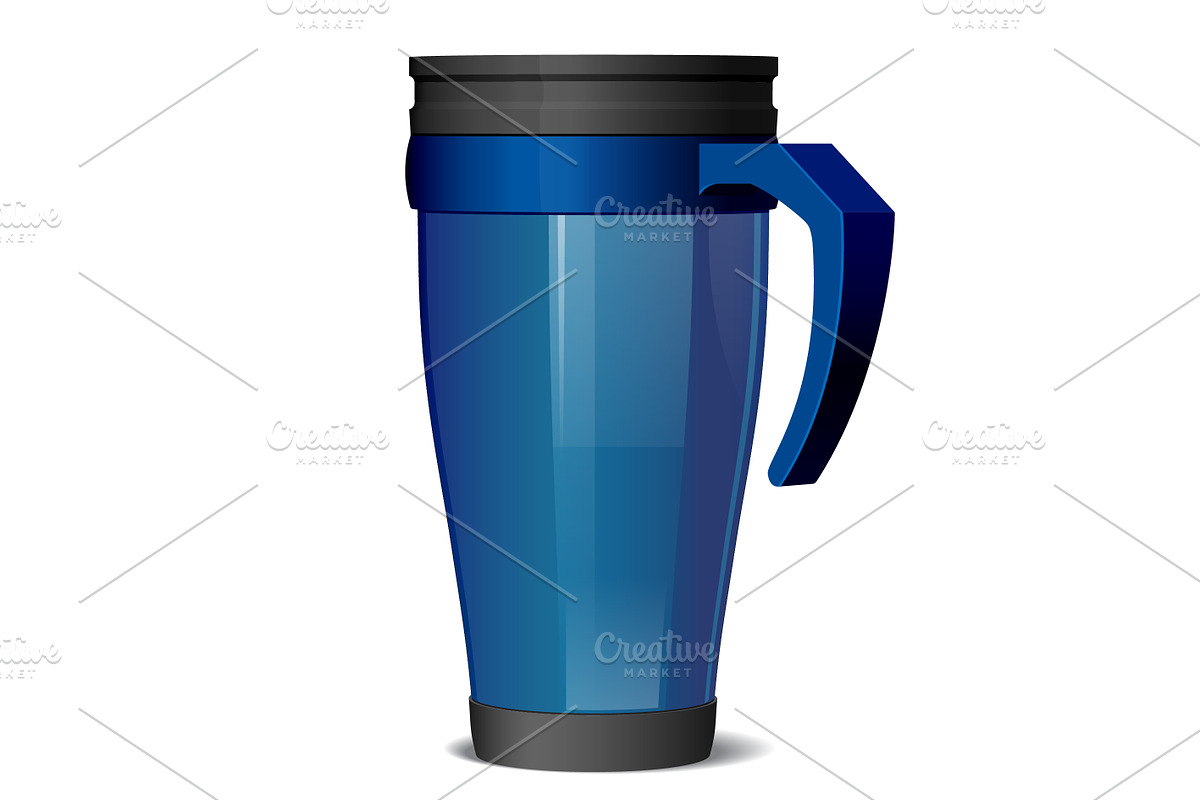 Metal travel thermo cup in Product Mockups - product preview 8