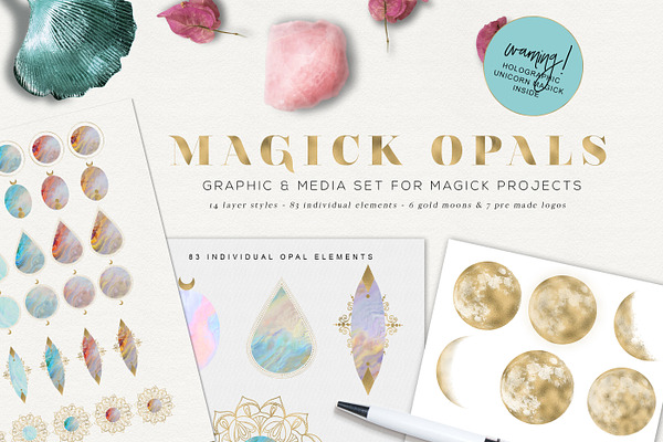 Magick Opals - graphic set