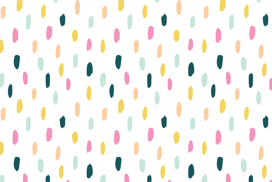 Brushstroke Dabs Seamless Pattern in Patterns - product preview 8