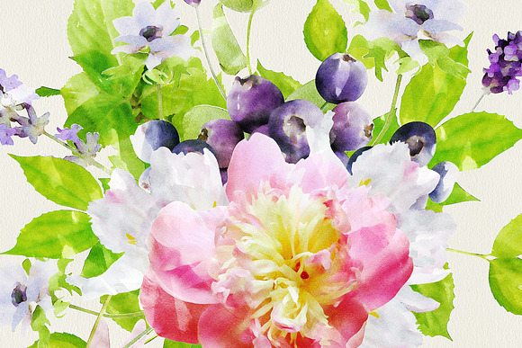 Watercolor Flowers in Illustrations - product preview 4