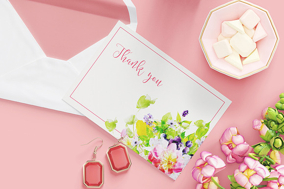Watercolor Flowers in Illustrations - product preview 5