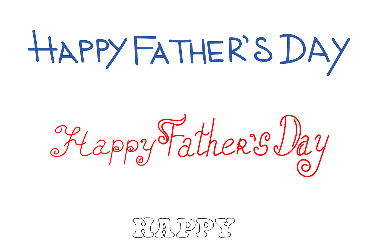 Happy Father's Day, text, vector in Illustrations - product preview 8