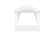 Template Blank White Folding Tent