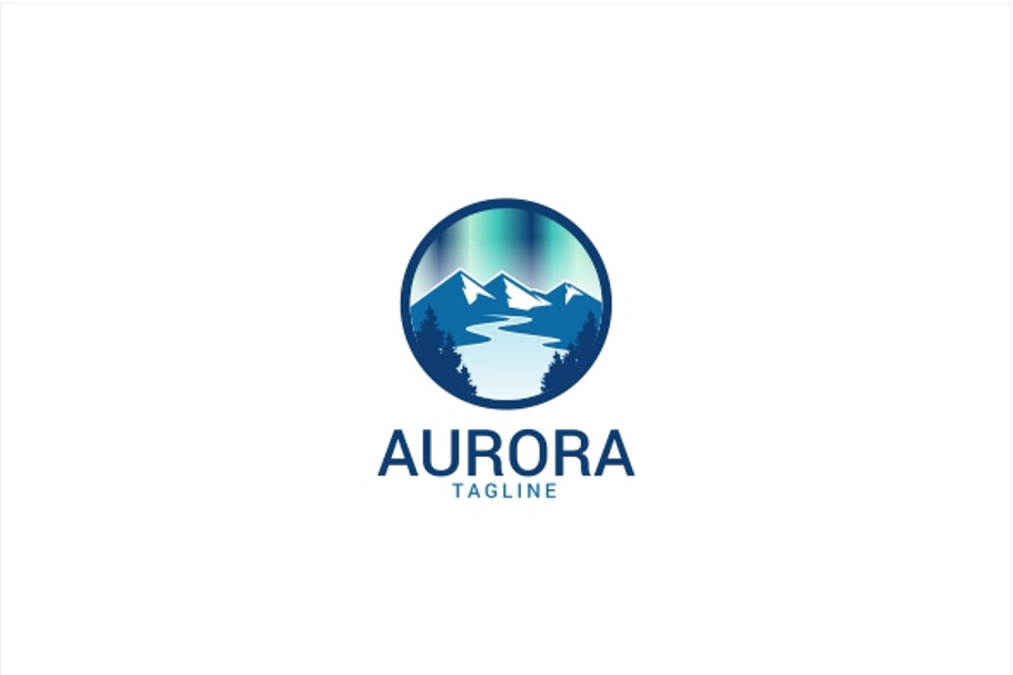 Aurora Logo Template in Logo Templates - product preview 8