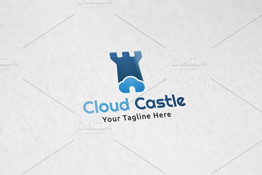 Cloud Castle - Logo Template in Logo Templates - product preview 8