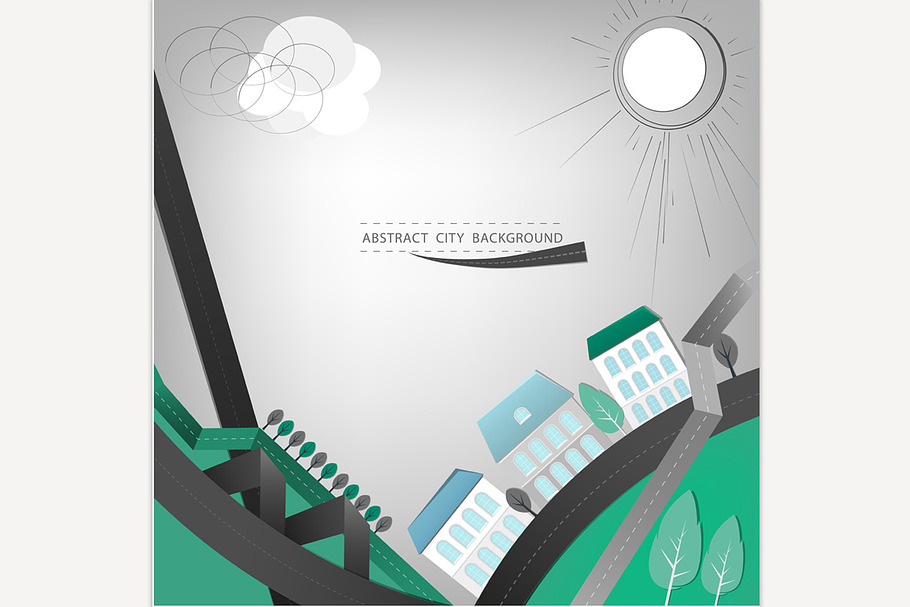 Abstract City Background in Illustrations - product preview 8