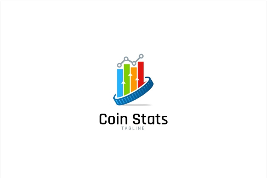 Coin Stats Logo in Logo Templates - product preview 8