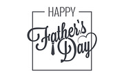 fathers day logo on white