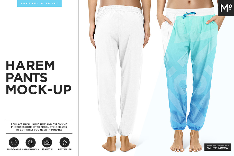 Harem Pants Mock-up in Product Mockups - product preview 8