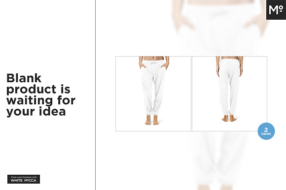 Harem Pants Mock-up in Product Mockups - product preview 2