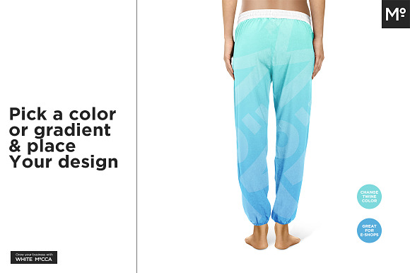 Harem Pants Mock-up in Product Mockups - product preview 4