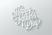 fathers day cut paper lettering