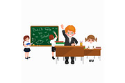 back to school and children education concept vector background