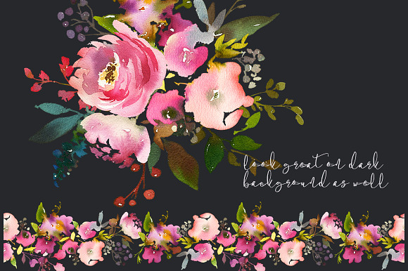 Fresh Scent Pretty Floral Clipart in Illustrations - product preview 9