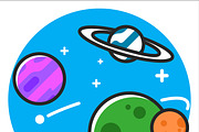 Planet space Icon