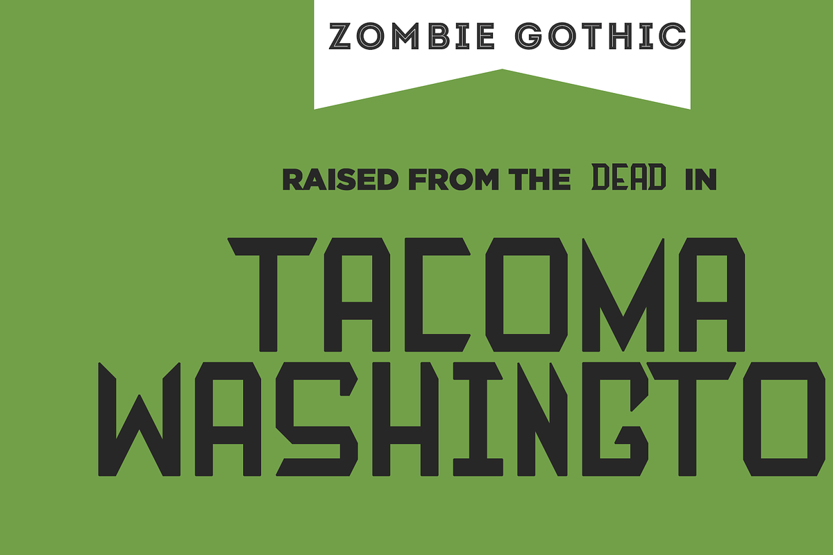 Zombie Gothic FS in Display Fonts - product preview 8
