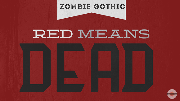 Zombie Gothic FS in Display Fonts - product preview 1