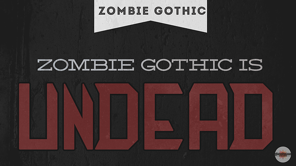 Zombie Gothic FS in Display Fonts - product preview 2