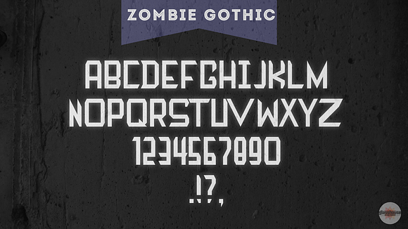 Zombie Gothic FS in Display Fonts - product preview 3