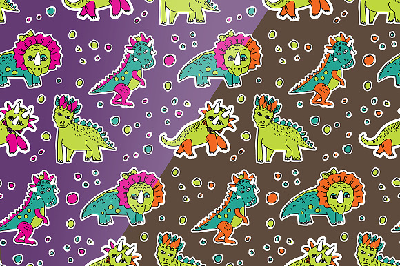 Dinosaurs Birtday decor set in Postcard Templates - product preview 4