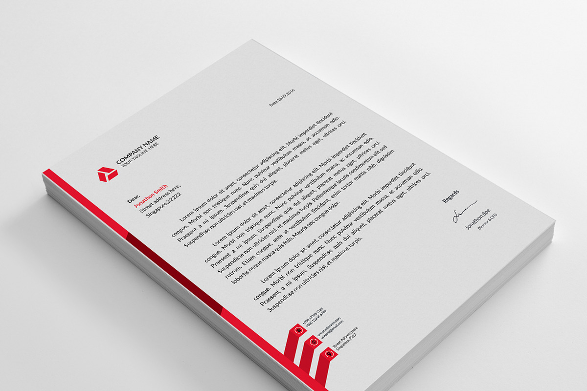 Corporate Letterhead in Stationery Templates - product preview 8