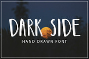 DARK SIDE - hand drawn font