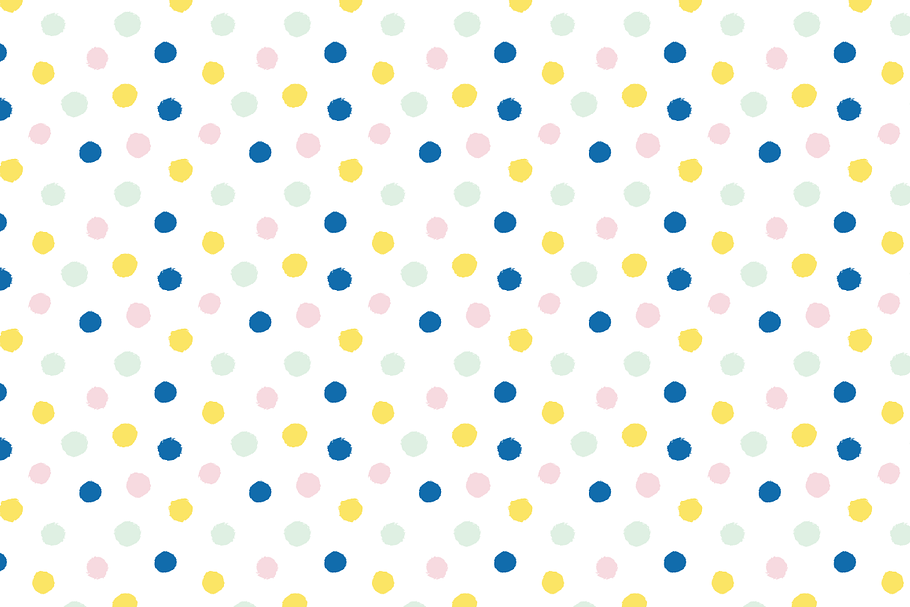 Brush Dots Vector Pattern in Patterns - product preview 8
