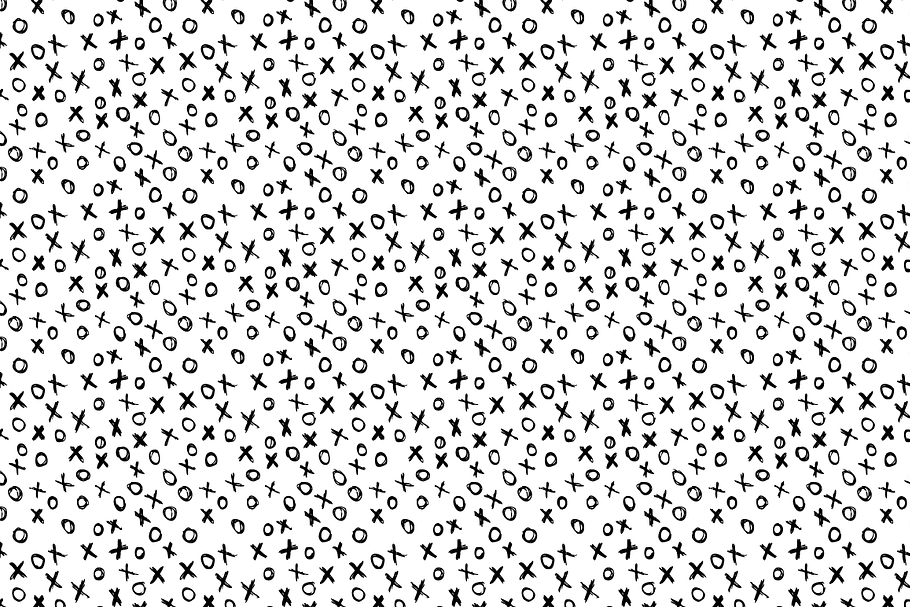 Sketch XO Vector Seamless Pattern in Patterns - product preview 8