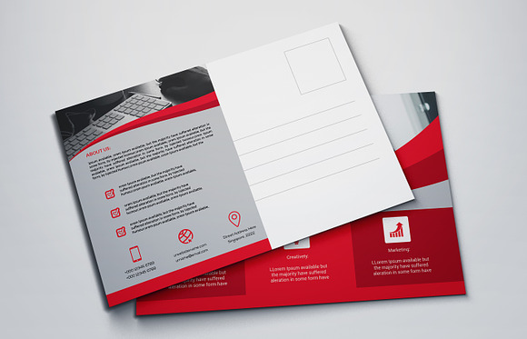 Corporate Post Card in Postcard Templates - product preview 1