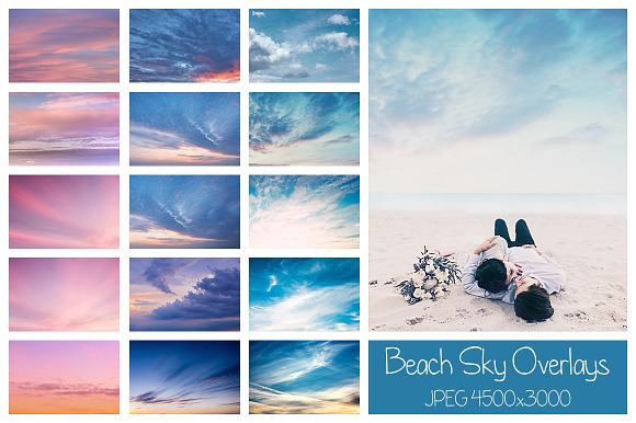 30 Beach Sky Overlays in Textures - product preview 10