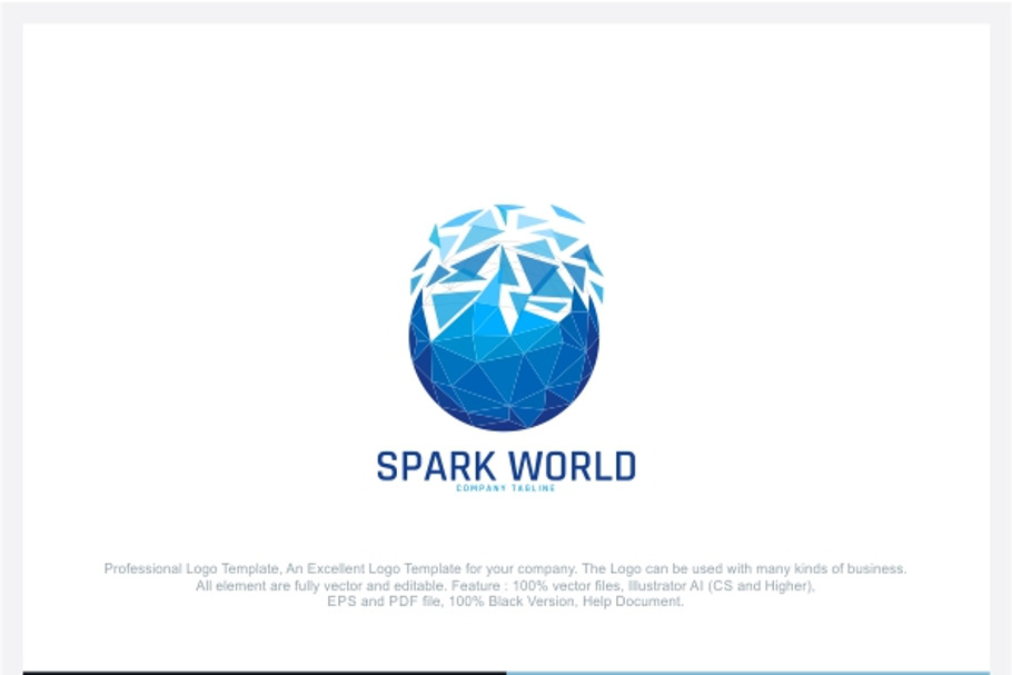 Spark World Logo in Logo Templates - product preview 8
